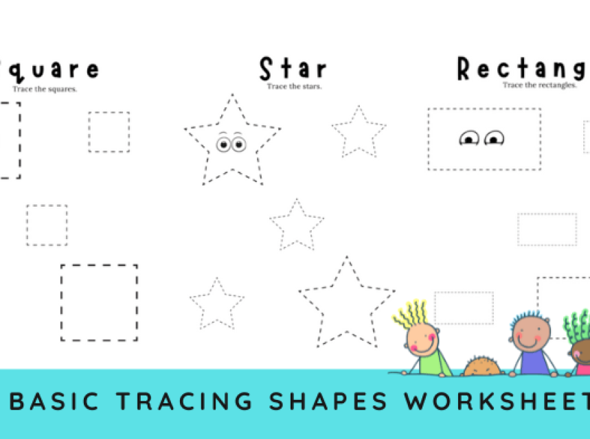 Basic Tracing Shapes Printable Worksheets ad-mania