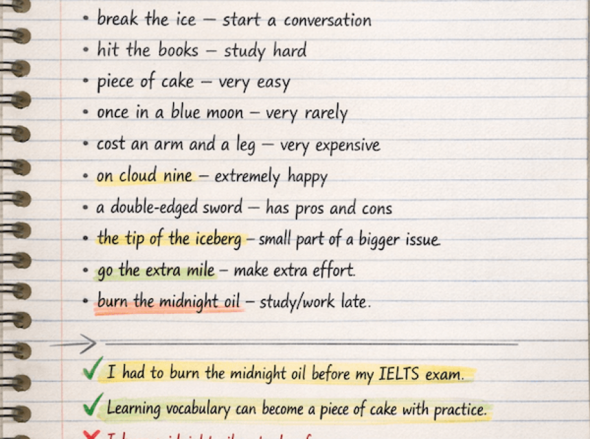 Idioms for IELTS (Band 8–9 Guide + Free PDF Download) ad-mania