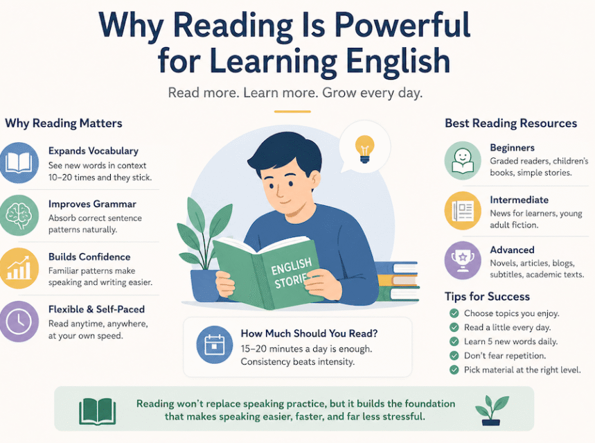 How Reading Helps You Learn English Faster ad-mania